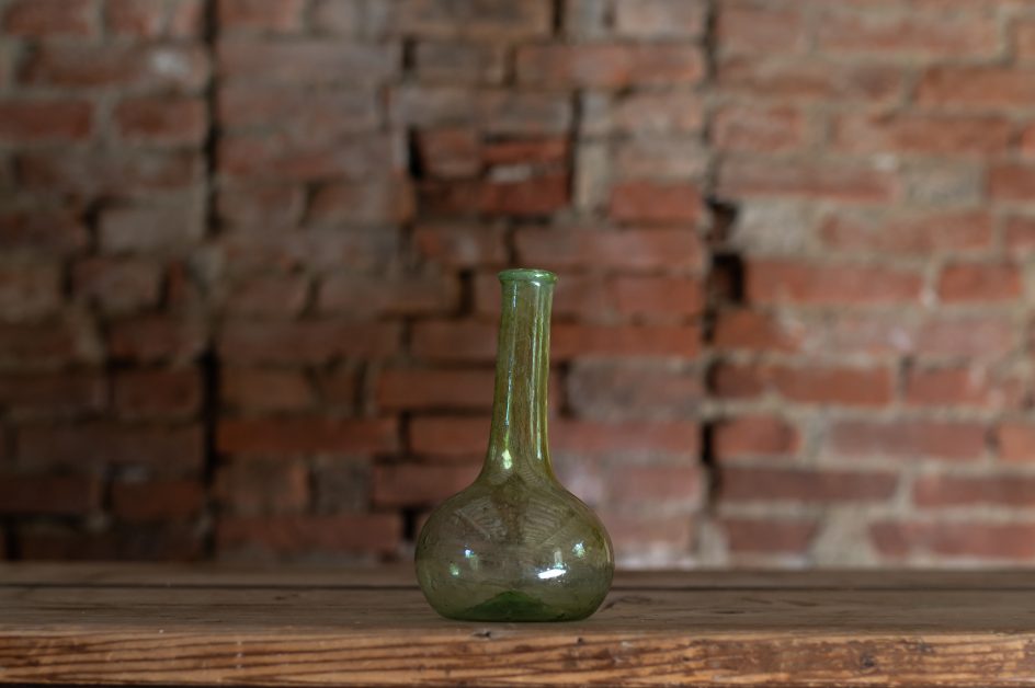 vaso verde a boccia