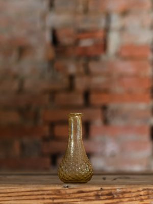mini vaso in vetro riciclato ocra